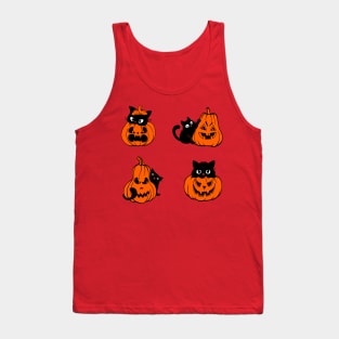 Cute Black Cats Funny Halloween Costume Kids Tank Top